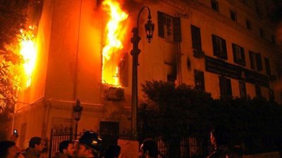 السيطرة على  حريق بمطرانية شبرا الخيمة