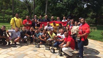 بالصورة.. سفير مصر بالبرازيل يحتفل بفوز 