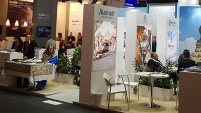 إقبال كبير على جناح هيئة تنشيط السياحة المصرية ببرشلونة