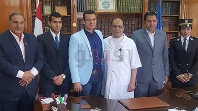 وفد من الداخلية يزور مصابي حادث الروضة بمستشفى هيئة قناة السويس