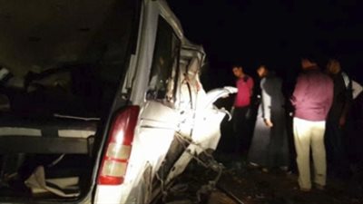 إصابة 4 أشخاص في تصادم 7 سيارات أعلى الدائرى بمؤسسة الزكاة