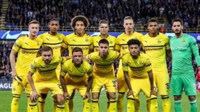 بروسيا دورتموند يتعادل مع كلوب بروج سلبيا في الشوط الأول