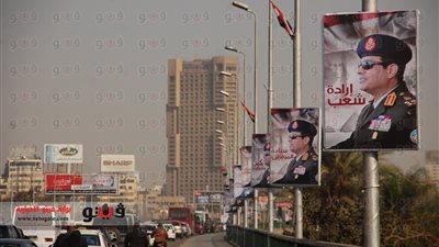 بالفيديو والصور.. لافتات ترشيح «السيسى» للرئاسة تغطي القاهرة