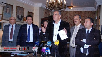 بالصور..بدء المؤتمر الصحفي لجبهة الضمير الوطني
