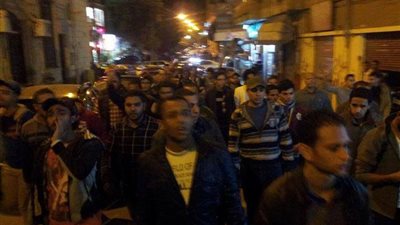 مسيرة للإرهابية بمنطقة رشدي بالإسكندرية