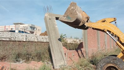 إزالة 932 حالة تعد بالبناء على 67 فدانا في الدقهلية (صور)