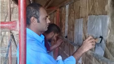 بدء أعمال ترميم وتطوير معبد إسنا في الأقصر (صور)