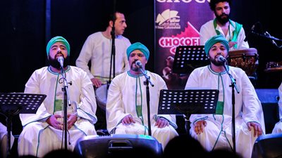 الحضرة تبدع بالإنشاد في ليلة روحانية بساقية الصاوي (صور)