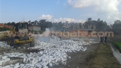 إزالة التعديات على 4 آلاف متر خلال حملة بقرى طوخ