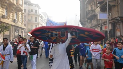 رقصة «التنورة» تتقدم ماراثون العاصمة بمشاركة وزير الرياضة والمحافظ (صور)