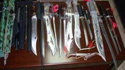 ضبط حاوية سلاح أبيض داخل رسالة قادمة من ألمانيا لبورسعيد