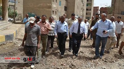 بالصور.. محافظ الفيوم يتفقد منطقة مساكن حى جنوب