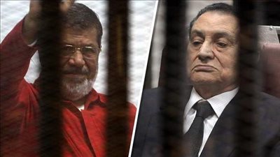 النيابة في «اقتحام السجون»: مبارك رجل مدني.. ومرسي: «مش سامع حاجة»