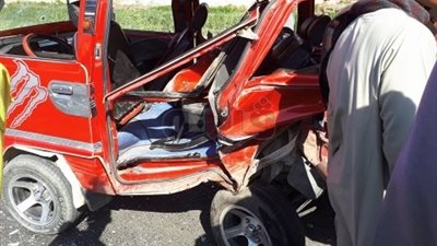 إصابة 6 طلاب ثانوي وسائق في حادث أثناء ذهابهم لمدرسة بسوهاج
