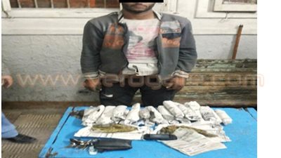 ضبط عاطل بحوزته كيلو حشيش بمحطة شبين القناطر