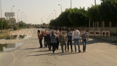 وقفة احتجاجية لمدرسي رفح والشيخ زويد أمام مبنى ديوان «شمال سيناء»