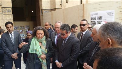 وزير الآثار يزور قبة الإمام الشافعي (صور)