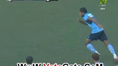 بالفيديو.. مصطفى كالوشة يتقدم للألومنيوم بالهدف الأول في شباك المقاصة