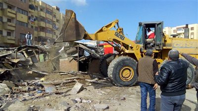 إزالة تعديات على 125 فدانا من أملاك الدولة ببئر العبد