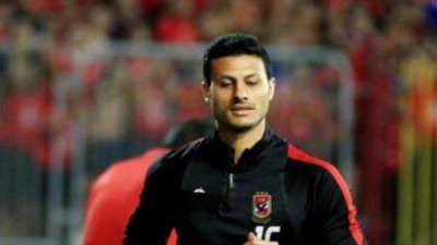 الشناوي يؤدي جلسة تأهيل في الجيم بمران الأهلي