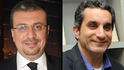 أزمة بين باسم يوسف وعمرو الليثى بسبب رولا خرسا