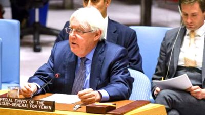 المبعوث الأممي يعلن عن بدء جولة بين الأطراف اليمنية في السويد