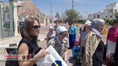 منفذ طابا يستقبل 1040 سائحًا إسرائيليًا