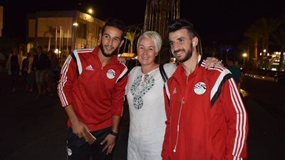 بالصور .. لاعبو المنتخب الأوليمبي يدعون رياضيي العالم لزيارة شرم الشيخ