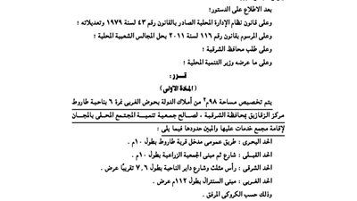 تخصيص 98م مربعًا بالزقازيق لإقامة مجمع خدمات