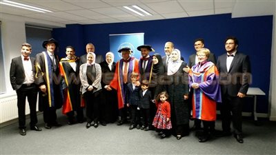 بالصور.. رئيس جامعة «فاروس» يحصل على الدكتوراه الفخرية من «دبلن»