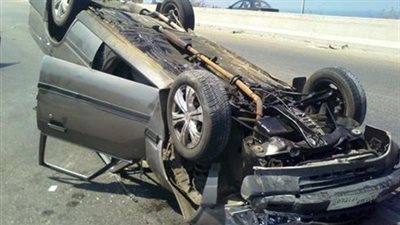 إصابة 5 أشخاص من أسرة واحدة في انقلاب سيارة بالمنيا