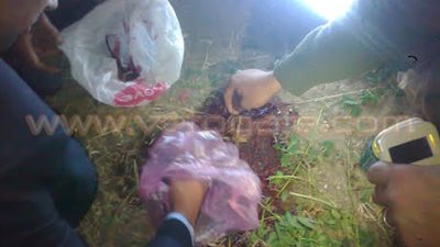 ننشر أول صور من موقع حادث اغتيال شهيد الأمن الوطني بالشرقية