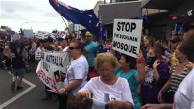 بالفيديو.. تظاهرات معادية للإسلام في أستراليا