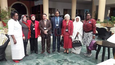 مايسة عطوة رئيسة لجنة المرأة لاتحاد نقابات عمال دول حوض النيل (صور)