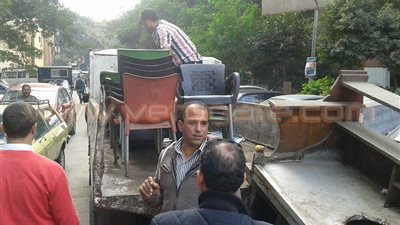 بالصور.. حملة لرفع إشغالات حي جنوب الجيزة