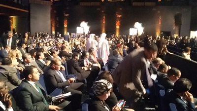 استعدادات جلسة «شباب رواد الأعمال بأفريقيا» بحضور السيسي (صور)