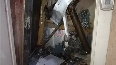 إصابة شخصين إثر سقوط أسانسير بعقار في الطالبية (صور)