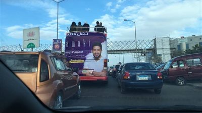 دعاية حفل محمد حماقي تملأ شوارع أكتوبر (صور)