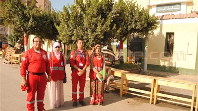 الهلال الأحمر يدفع بـ4 فرق من المتطوعين بالإسماعيلية