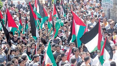 تظاهرات فلسطينية في الضفة الغربية رفضا لقرار ترامب