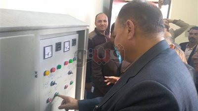 محافظ الفيوم يفتتح محطة رفع الصرف الصحي بـ«النزلة» (صور)
