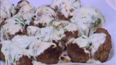 طريقة إعداد «كرات اللحم بصوص الزبادي»
