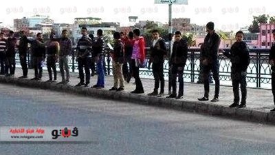 بالصور.. سلسلة بشرية لعناصر الإرهابية بدمياط