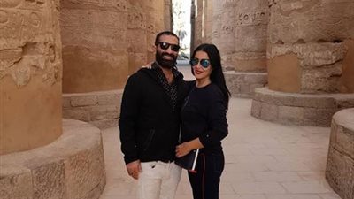 أحمد سعد وسمية الخشاب يقضيان إجازتهما في الأقصر