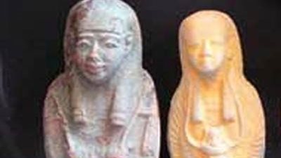 ضبط تمثالين أثريين داخل منزل بالوادي الجديد