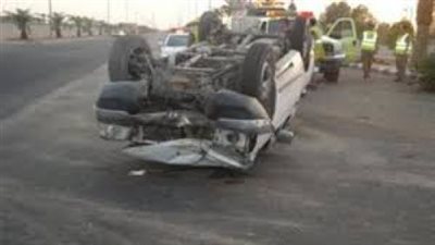 إصابة 7 أشخاص في انقلاب سيارة جنوب بورسعيد