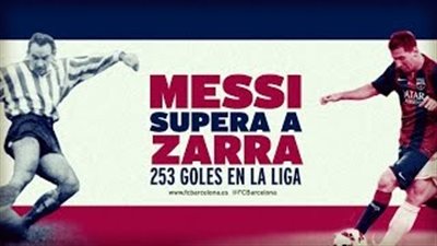 شاهد.. 253 هدفًا لـ«ميسي» في الدوري الإسباني