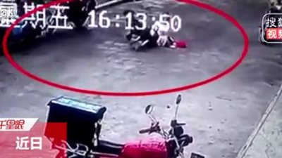 لقطات مروعة للحظة هجوم كلب على امرأة تحمل طفلها (فيديو)