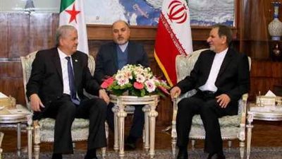 نائب الرئيس الإيراني: التعاون بين طهران والجزائر يصب في أمن المنطقة