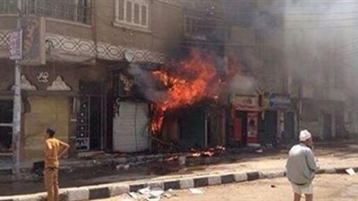 بائع يضرم النار في محل منافسه للخلاف على بيع الدواجن بشبرا الخيمة